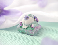 Paddle Mint Lilac - Artisan Keycaps