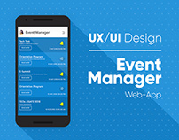 UX/UI Design | Event Manager Web-App