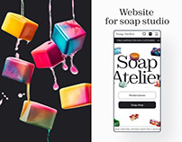 Soap studio website | UX/UI design