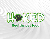 Identidad visual para Hoked, comida para mascotas.