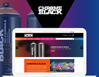 UI design for Chrome & Black - London