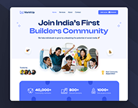 Community Landing page UI Design | MarkitUp