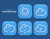 Animated weather icons