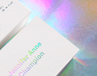 Jennifer Anne Champion Business Card