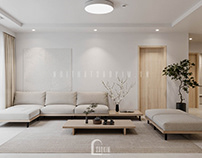 Interior Design of Lacasta Apartment Japandi Style