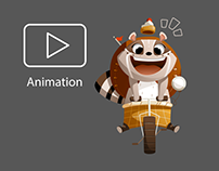 Emi Raccoon Animation