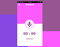 Simple Recorder App UI