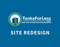 Tanks For Less Website, Early Version
