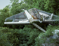Futuristic Cabin -Vray