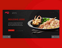 Seafood restaurant landing page