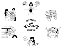 mihashi Cleaning/Illustration