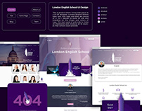 London English school | UI/UX design | Education