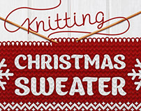 Knitted Christmas Sweater - Photoshop Actions