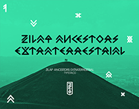 Zilap Ancestors Extraterrestrial Typeface