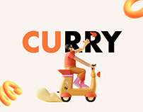 Landing page. Curry - courier optimization system