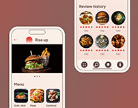 Rise up food review app