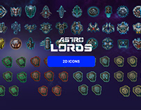 Astro Lords. 2D icons