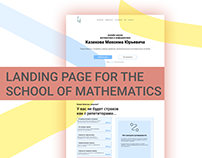 Landing page for the School/Tutor
