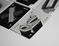 Typographic playing cards