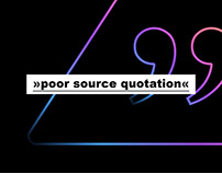 »Poor Source Quotation« by Finne Löwe