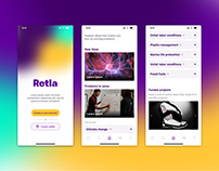 UX/UI design for Retla