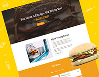 Burgers Food Truck Website Template