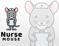 Nurse Mouse Logo Template