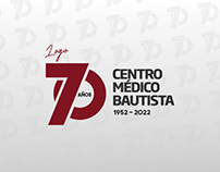 Logo 70 años / Centro Médico Bautista