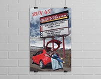 Mock Event Poster - Wine Coolers at the Drive-In!
