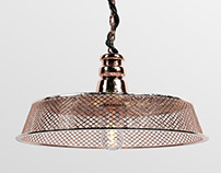 Copper Hanging Lamp 3D Model Download