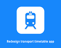 Redesign transport timetable app - concept