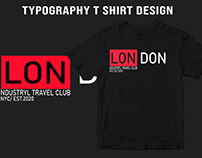 LONDON NDUSTRYL TRAVEL CLUB T SHIRT DESIGN