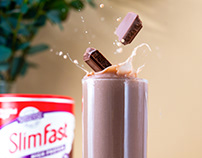 Slimfast protein shake product photography