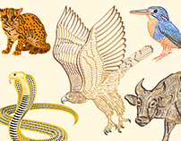 Calligraphic Illustrations: PH Endemic Animals Vol. 1
