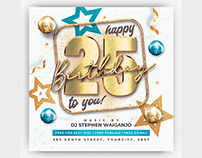 Happy Birthday To You Flyer Template