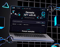 ChainGPT AI NFT Generator - Web UI Design