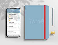 "TAMO" naujasis aplikacijos dizainas
