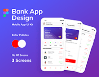 Bank App Screens Design