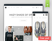 eCommerce Theme PSD for Clothing Store