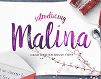 Malina Brush Font
