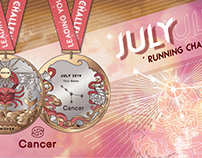 Cancer running medal