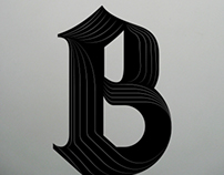 BLK LTR SERIES – Typographic experiment