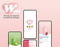 App Mockup | Woot Smoothie App