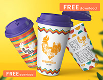 (FREE) Paper Coffee Cup Mockup