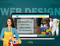 MK Cleaning Team Web UI Design by CeylonX