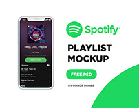 Spotify Playlist PSD Mockup (FREE DOWNLOAD)