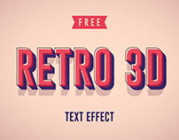 Retro 3D Text Effect
