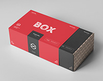 Carton Box Mock-up 230x140x80 & Wrapper