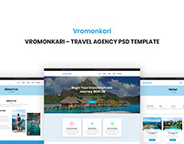 Vromonkari – Travel Agency PSD Template
