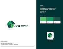 Eco Nest Logo Design Template